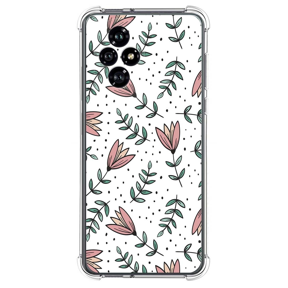 Funda Silicona Antigolpes para Huawei Honor 200 5G diseño Flores 01 Dibujos