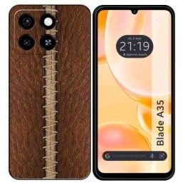 Funda Silicona para Zte Blade A35 / A55 diseño Cuero 01 Dibujos