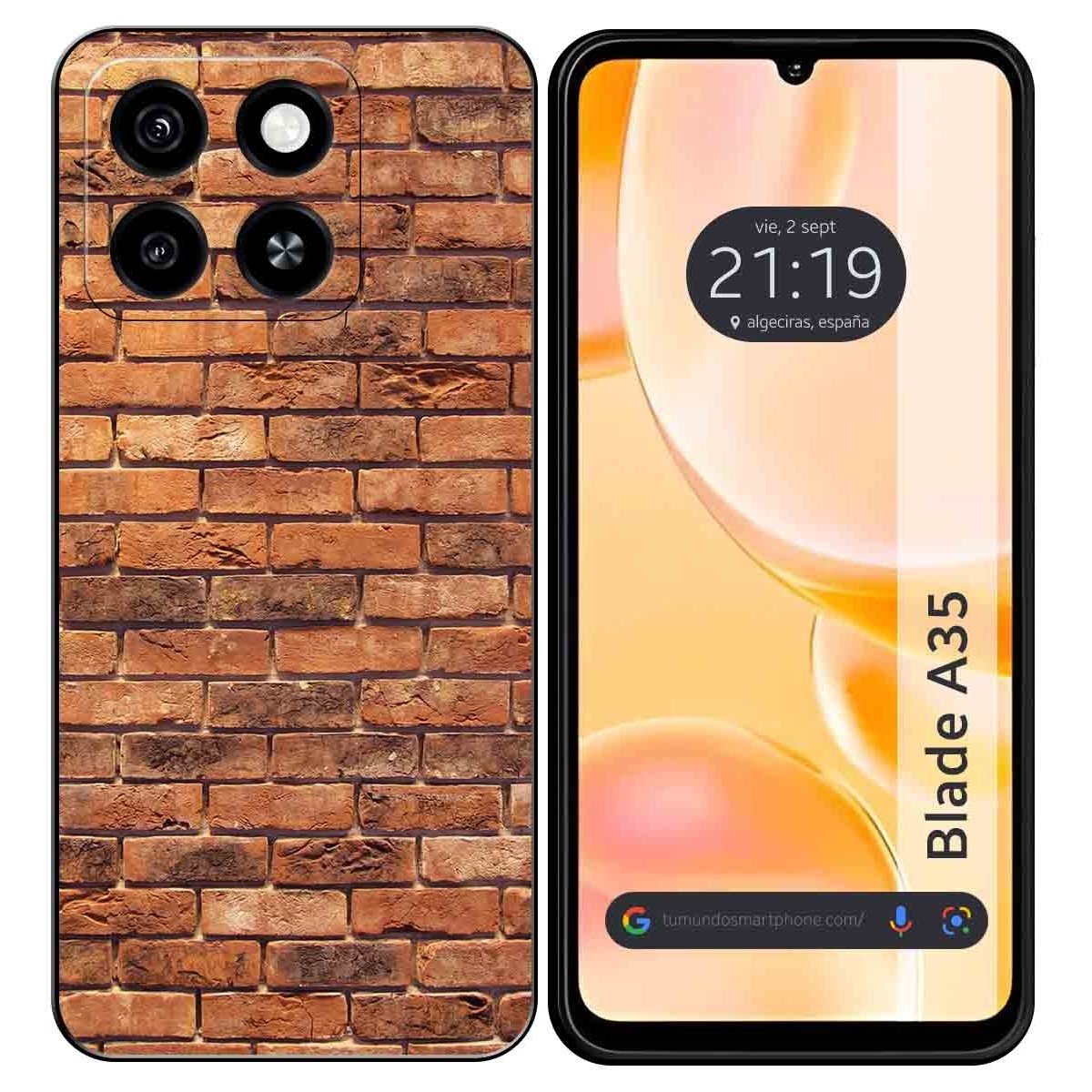 Funda Silicona para Zte Blade A35 / A55 diseño Ladrillo 04 Dibujos