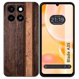 Funda Silicona para Zte Blade A35 / A55 diseño Madera 05 Dibujos