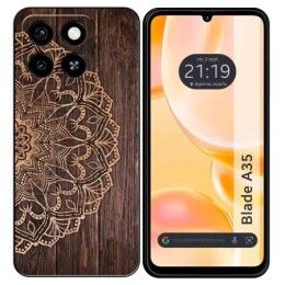 Funda Silicona para Zte Blade A35 / A55 diseño Madera 06 Dibujos