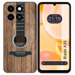 Funda Silicona para Zte Blade A35 / A55 diseño Madera 11 Dibujos