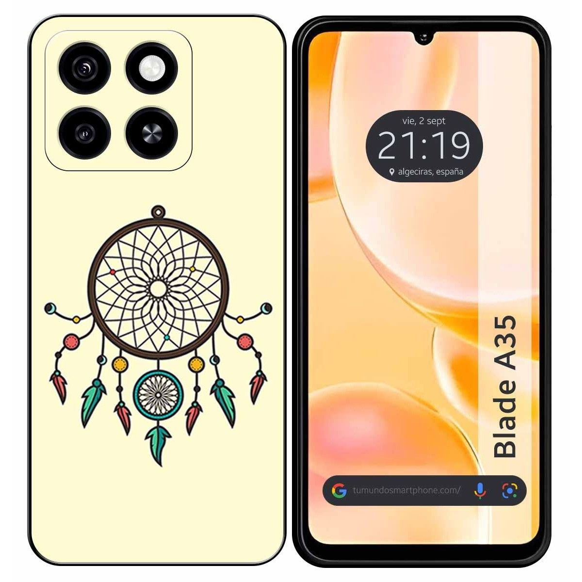 Funda Silicona para Zte Blade A35 / A55 diseño Atrapasueños Dibujos