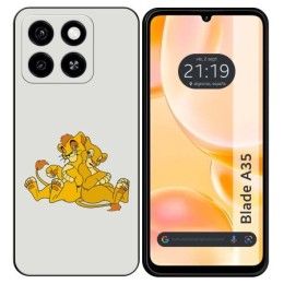 Funda Silicona para Zte Blade A35 / A55 diseño Leones Dibujos