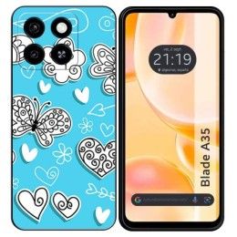 Funda Silicona para Zte Blade A35 / A55 diseño Mariposas Dibujos