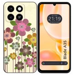 Funda Silicona para Zte Blade A35 / A55 diseño Primavera En Flor Dibujos