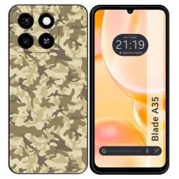 Funda Silicona para Zte Blade A35 / A55 diseño Sand Camuflaje Dibujos