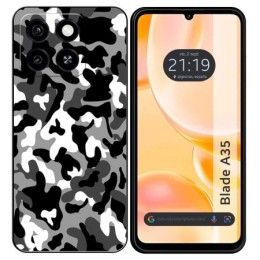 Funda Silicona para Zte Blade A35 / A55 diseño Snow Camuflaje Dibujos