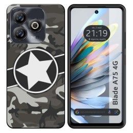 Funda Silicona para Zte Blade A75 4G diseño Camuflaje 02 Dibujos