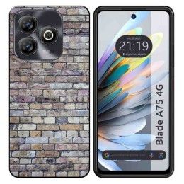 Funda Silicona para Zte Blade A75 4G diseño Ladrillo 02 Dibujos