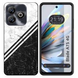 Funda Silicona para Zte Blade A75 4G diseño Mármol 01 Dibujos