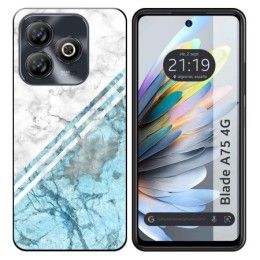 Funda Silicona para Zte Blade A75 4G diseño Mármol 02 Dibujos