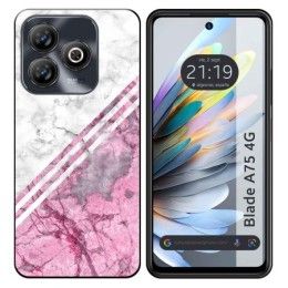 Funda Silicona para Zte Blade A75 4G diseño Mármol 03 Dibujos