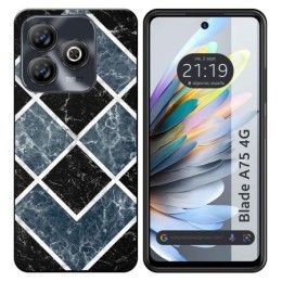 Funda Silicona para Zte Blade A75 4G diseño Mármol 06 Dibujos