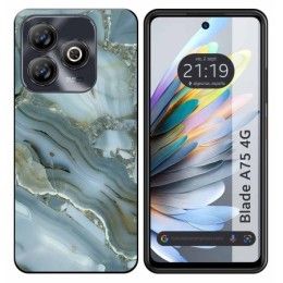 Funda Silicona para Zte Blade A75 4G diseño Mármol 09 Dibujos