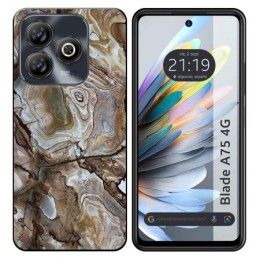 Funda Silicona para Zte Blade A75 4G diseño Mármol 14 Dibujos