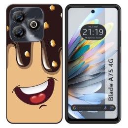 Funda Silicona para Zte Blade A75 4G diseño Helado Chocolate Dibujos