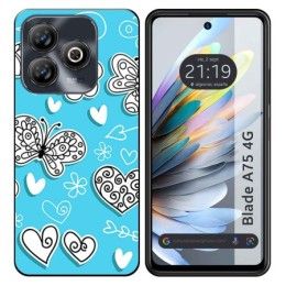 Funda Silicona para Zte Blade A75 4G diseño Mariposas Dibujos