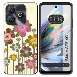 Funda Silicona para Zte Blade A75 4G diseño Primavera En Flor Dibujos