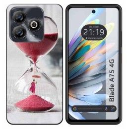 Funda Silicona para Zte Blade A75 4G diseño Reloj Dibujos