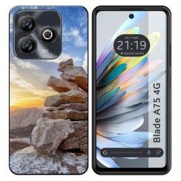 Funda Silicona para Zte Blade A75 4G diseño Sunset Dibujos