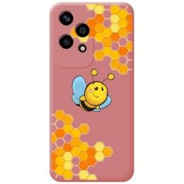 Funda Silicona Líquida Rosa para Huawei Honor 200 Lite 5G diseño Abeja Dibujos