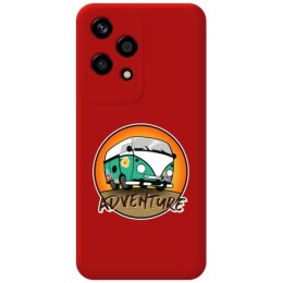 Funda Silicona Líquida Roja para Huawei Honor 200 Lite 5G diseño Adventure Dibujos