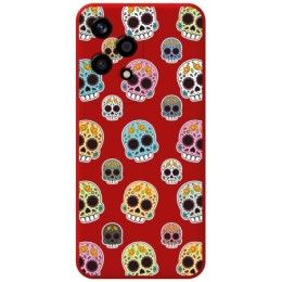 Funda Silicona Líquida Roja para Huawei Honor 200 Lite 5G diseño Catrina Dibujos