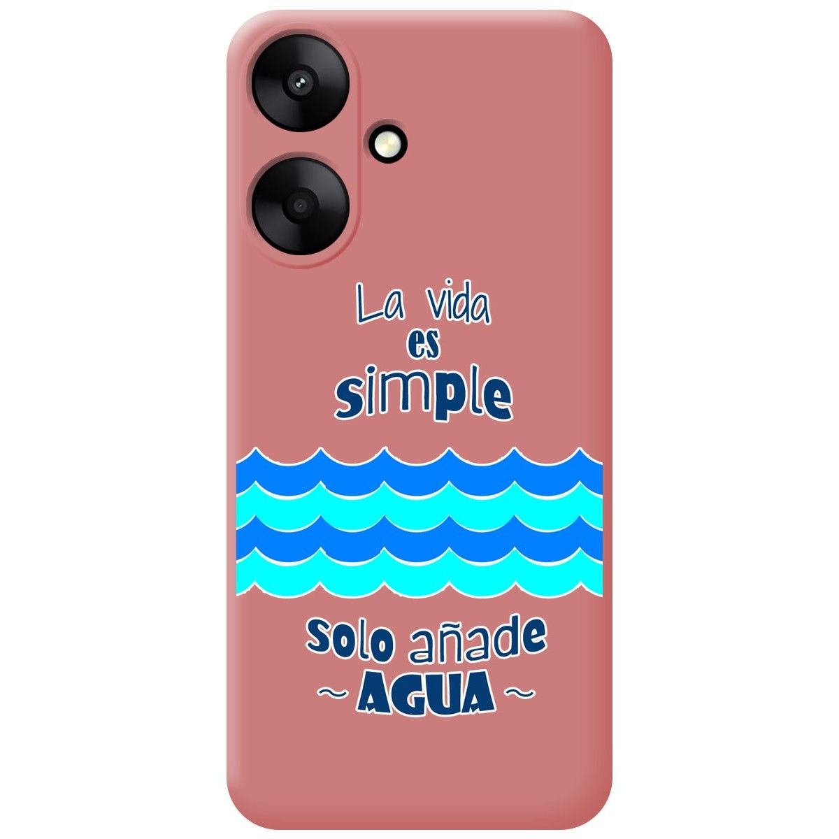 Funda Silicona Líquida Rosa para Xiaomi Redmi 13C 5G diseño Agua Dibujos