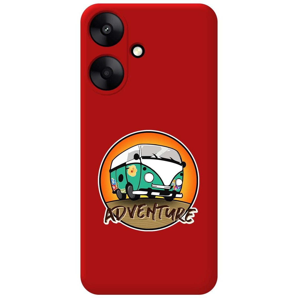 Funda Silicona Líquida Roja para Xiaomi Redmi 13C 5G diseño Adventure Dibujos