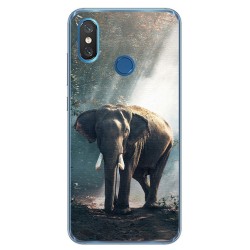 Funda Gel Tpu para Xiaomi Mi 8 Diseño Elefante Dibujos