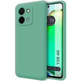 Funda Silicona Líquida Ultra Suave para Vivo Y28 4G color Verde