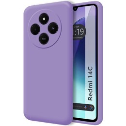 Funda Silicona Líquida Ultra Suave para Xiaomi Redmi 14C color Morada