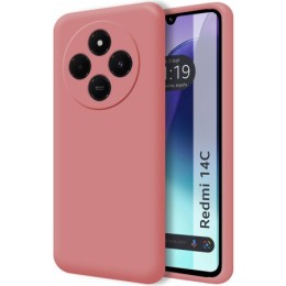 Funda Silicona Líquida Ultra Suave para Xiaomi Redmi 14C color Rosa