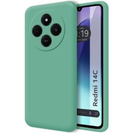 Funda Silicona Líquida Ultra Suave para Xiaomi Redmi 14C color Verde