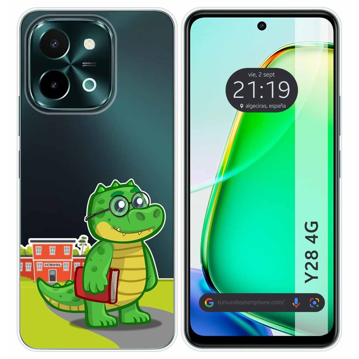 Funda Silicona Transparente para Vivo Y28 4G diseño Coco Dibujos