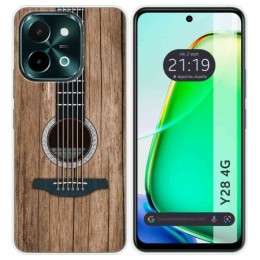 Funda Silicona para Vivo Y28 4G diseño Madera 11 Dibujos