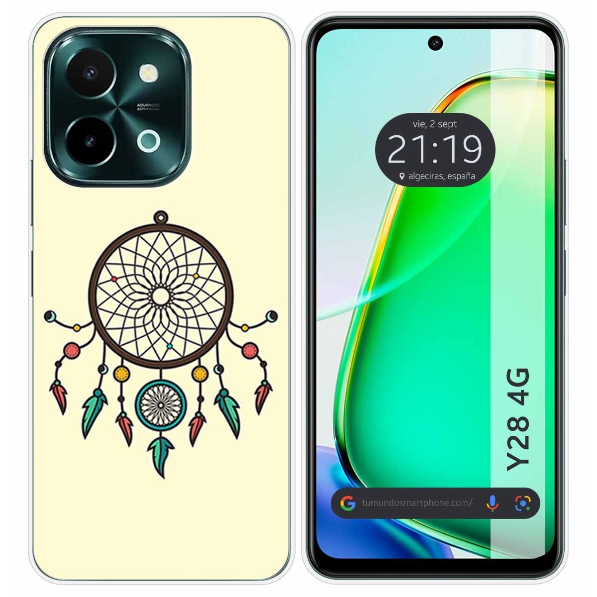 Funda Silicona para Vivo Y28 4G diseño Atrapasueños Dibujos