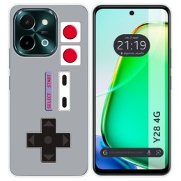 Funda Silicona para Vivo Y28 4G diseño Consola Dibujos