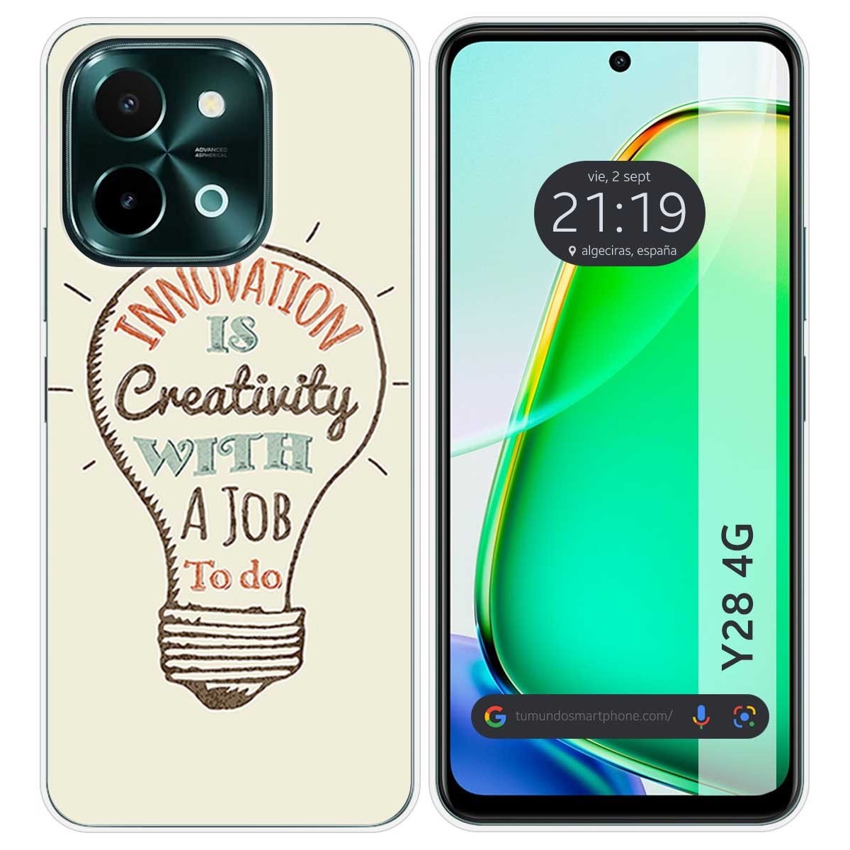 Funda Silicona para Vivo Y28 4G diseño Creativity Dibujos