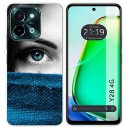 Funda Silicona para Vivo Y28 4G diseño Ojo Dibujos