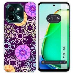 Funda Silicona para Vivo Y28 4G diseño Radial Dibujos