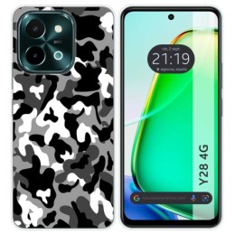 Funda Silicona para Vivo Y28 4G diseño Snow Camuflaje Dibujos