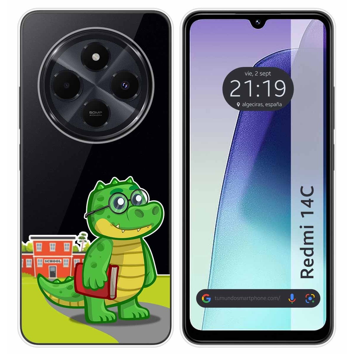 Funda Silicona Transparente para Xiaomi Redmi 14C diseño Coco Dibujos