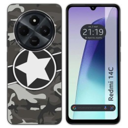 Funda Silicona para Xiaomi Redmi 14C diseño Camuflaje 02 Dibujos