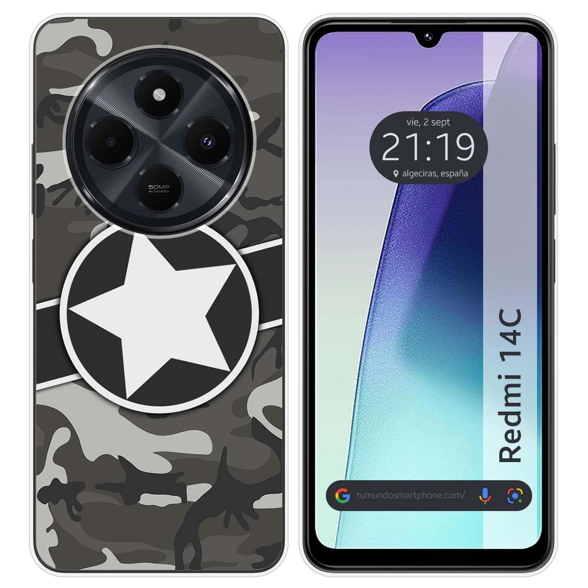 Funda Silicona para Xiaomi Redmi 14C diseño Camuflaje 02 Dibujos