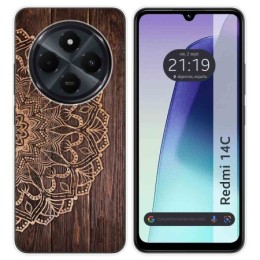 Funda Silicona para Xiaomi Redmi 14C diseño Madera 06 Dibujos