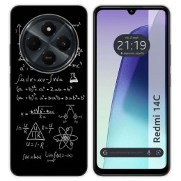 Funda Silicona para Xiaomi Redmi 14C diseño Formulas Dibujos