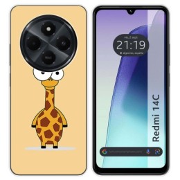 Funda Silicona para Xiaomi Redmi 14C diseño Jirafa Dibujos