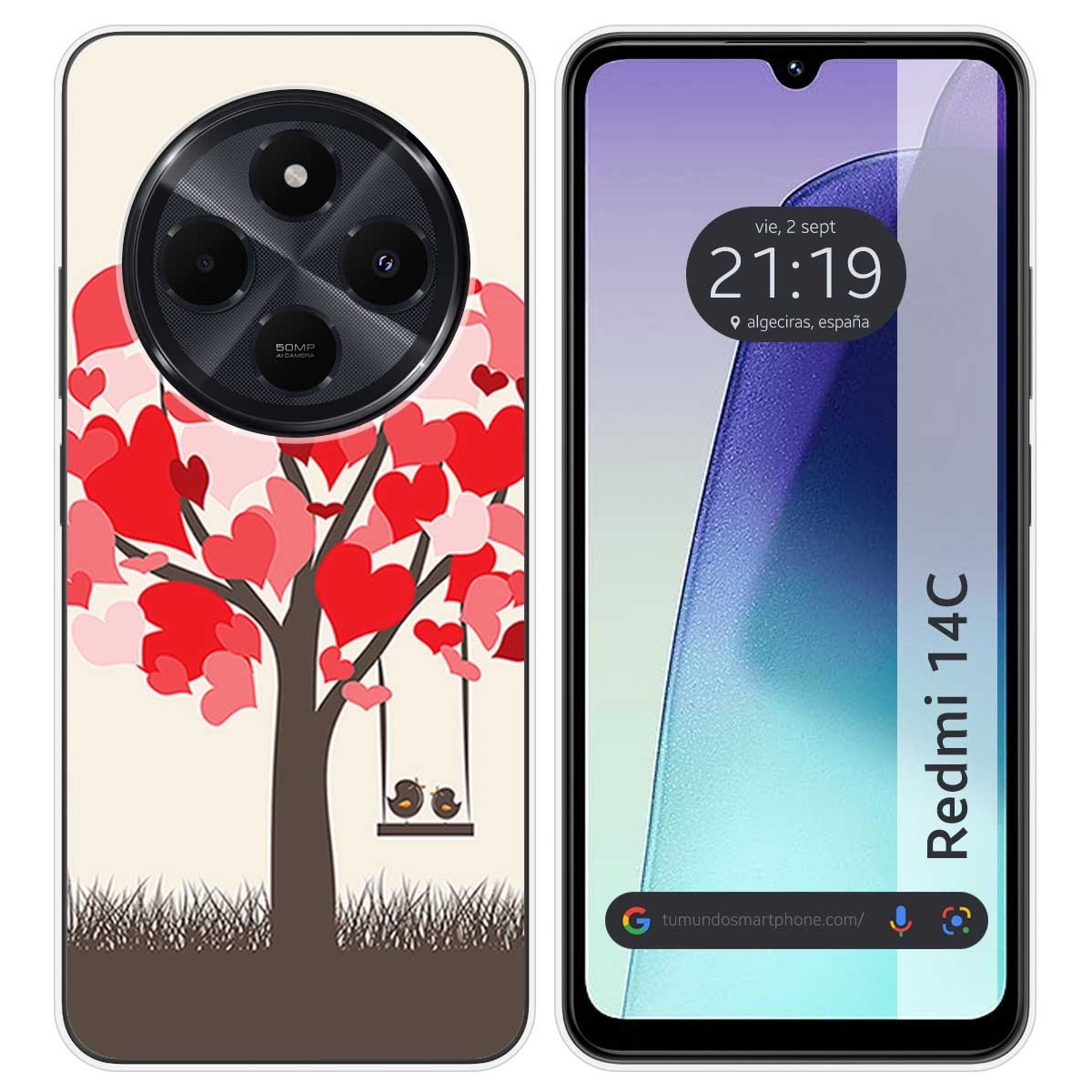 Funda Silicona para Xiaomi Redmi 14C diseño Pajaritos Dibujos